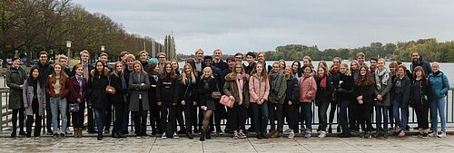 Foto: Besuch aus Dänemark: gemeinsamer Ausflug der Austauschpartner an den Machsee nach Hannover.
