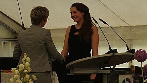 Foto: Ehrung für die erfolgreichste: Anouschka Kausche