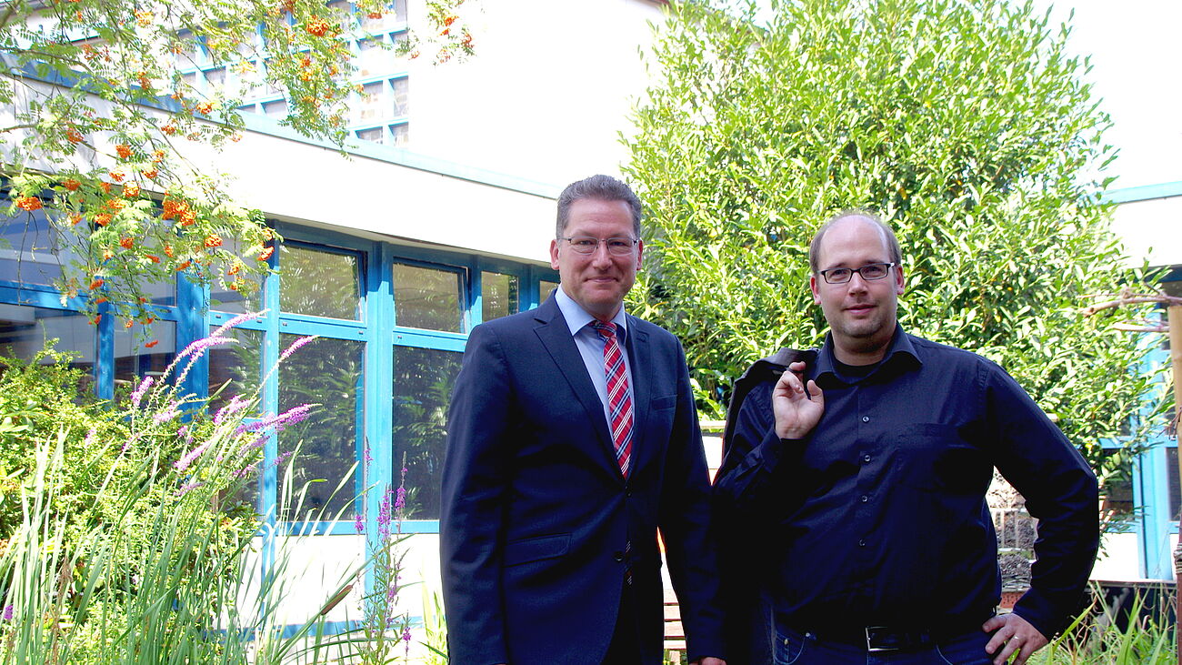 Foto: Die neue Schulleitung am Gymnasium Großburgwedel: Robert Baberske und sein ständiger Vertreter Matthias Heßbrüggen