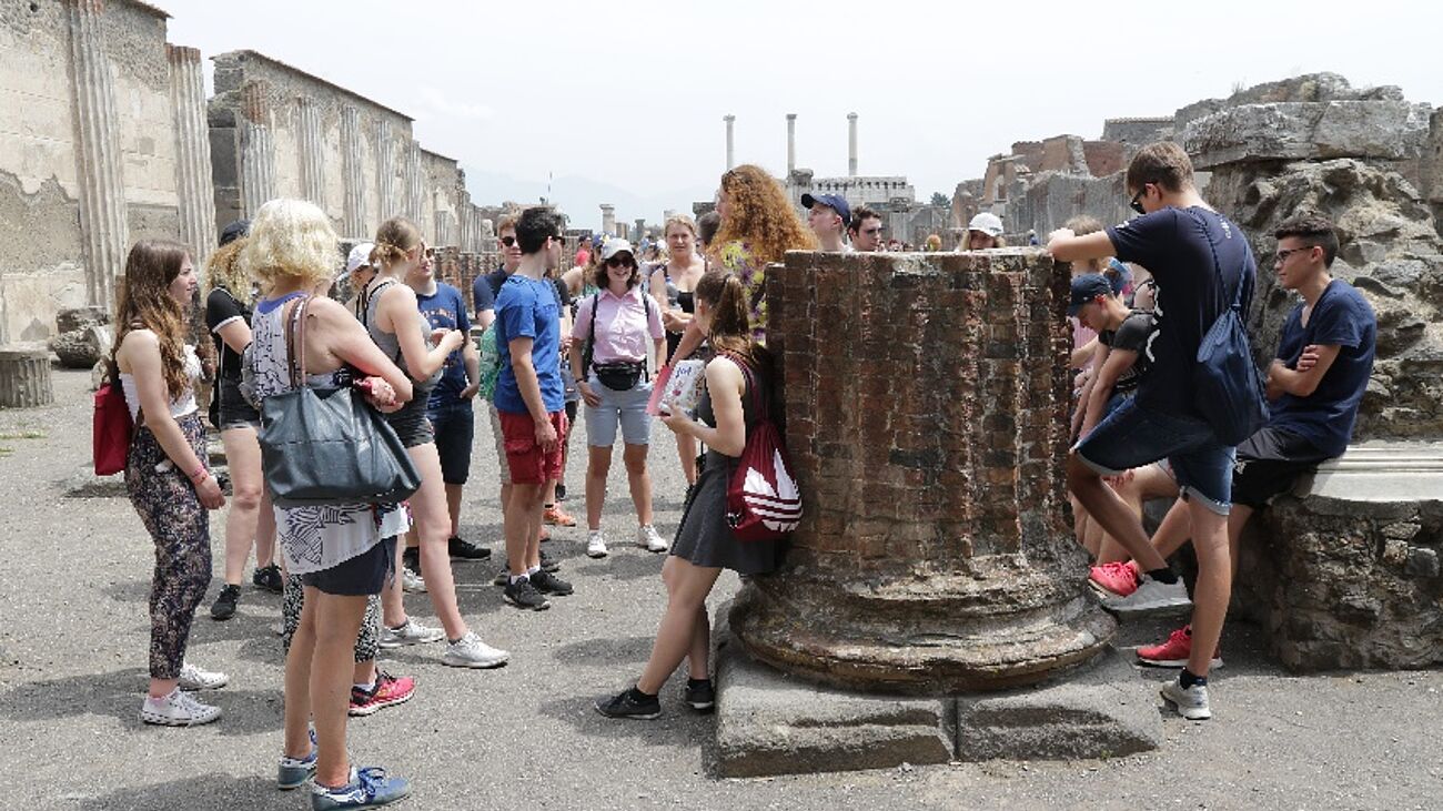 Foto: Die Gruppe in Pompeji