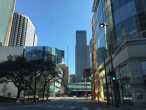 Foto: Auf dem Programm stand auch ein Ausflug nach down town Dallas.