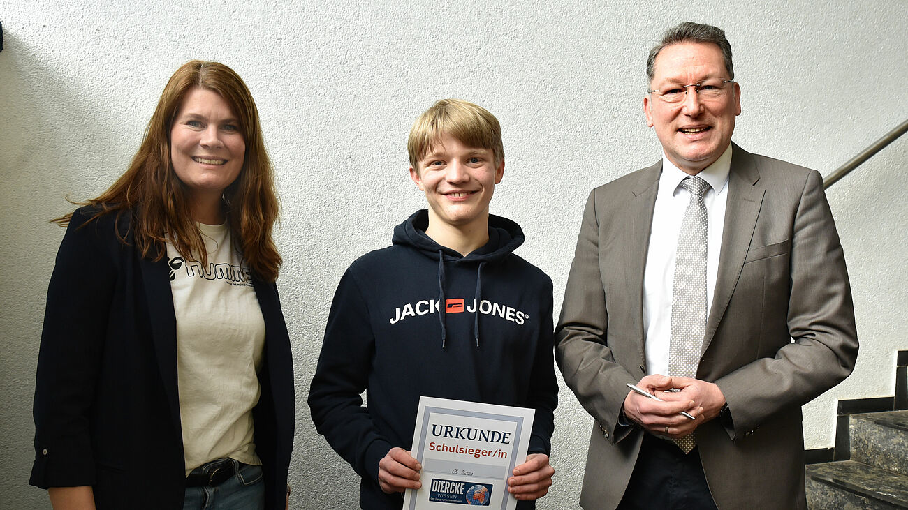 Foto Schulsieger im Diercke-Wissen-Wettbewerb