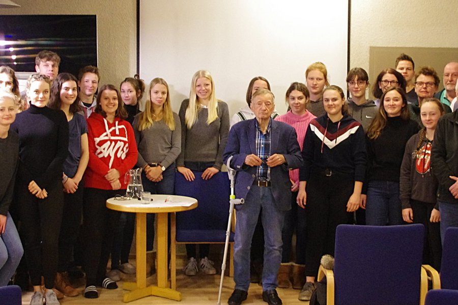 Foto: Zeitzeugengespräch mit Herrn Prof. Waclaw Dlugoborski