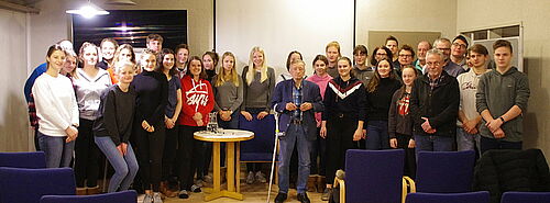 Foto: Zeitzeugengespräch mit Herrn Prof. Waclaw Dlugoborski