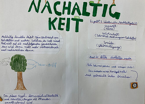 Thema Nachhaltigkeit in Klasse 5