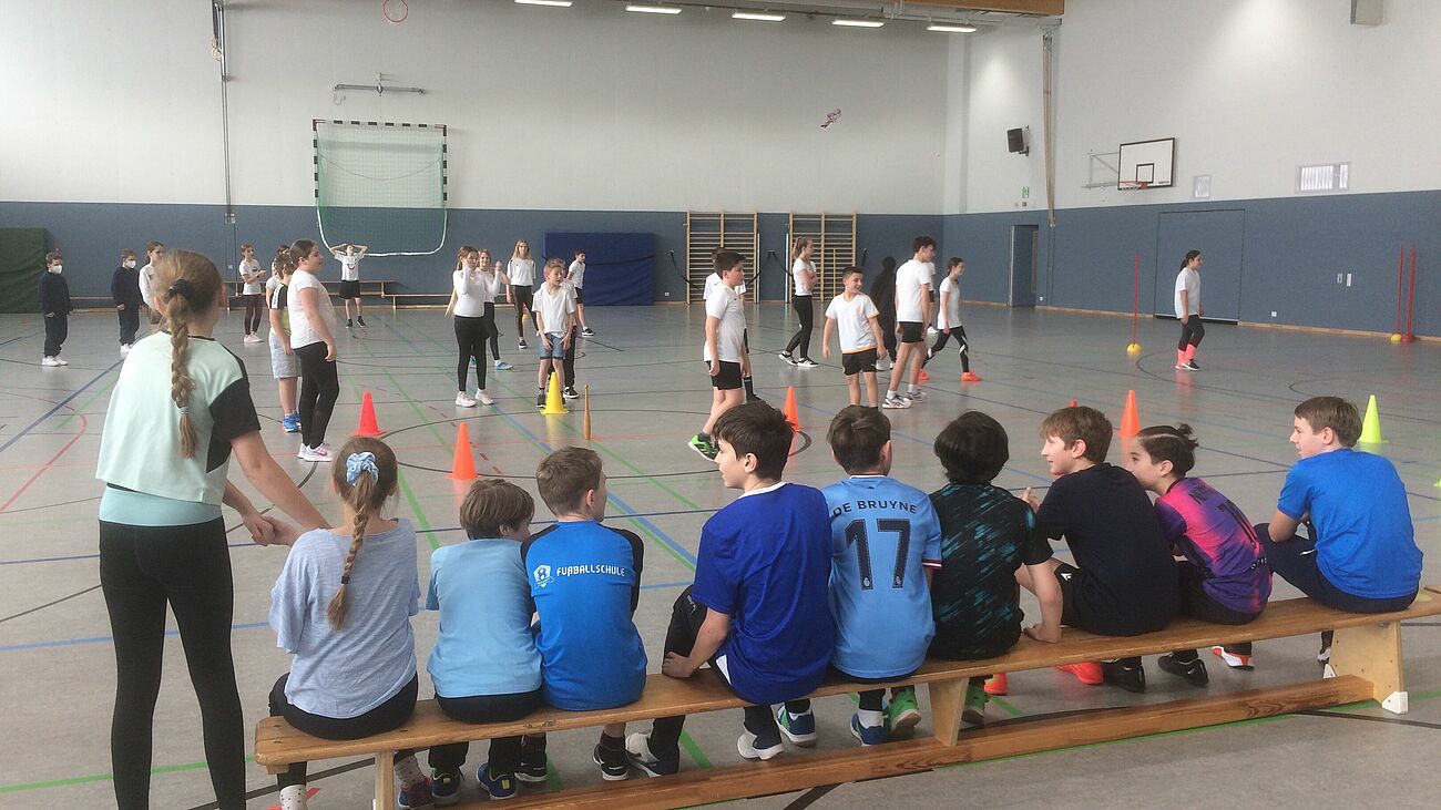 Foto: Prima Stimmung in der neuen Sporthalle