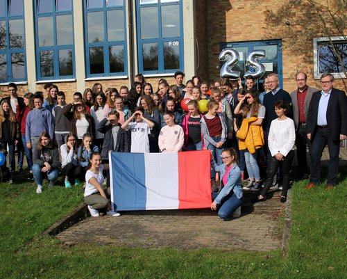 Empfang im Gymnasium