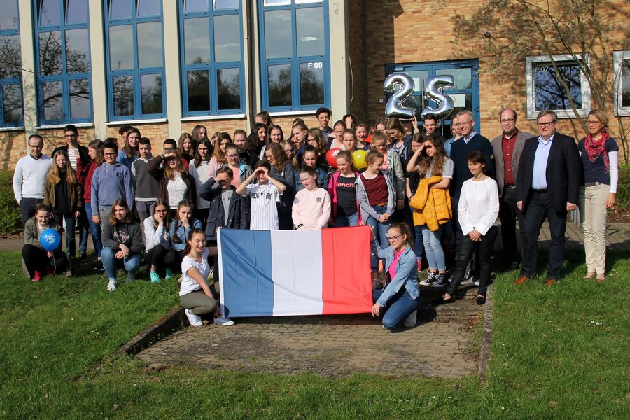 Empfang im Gymnasium