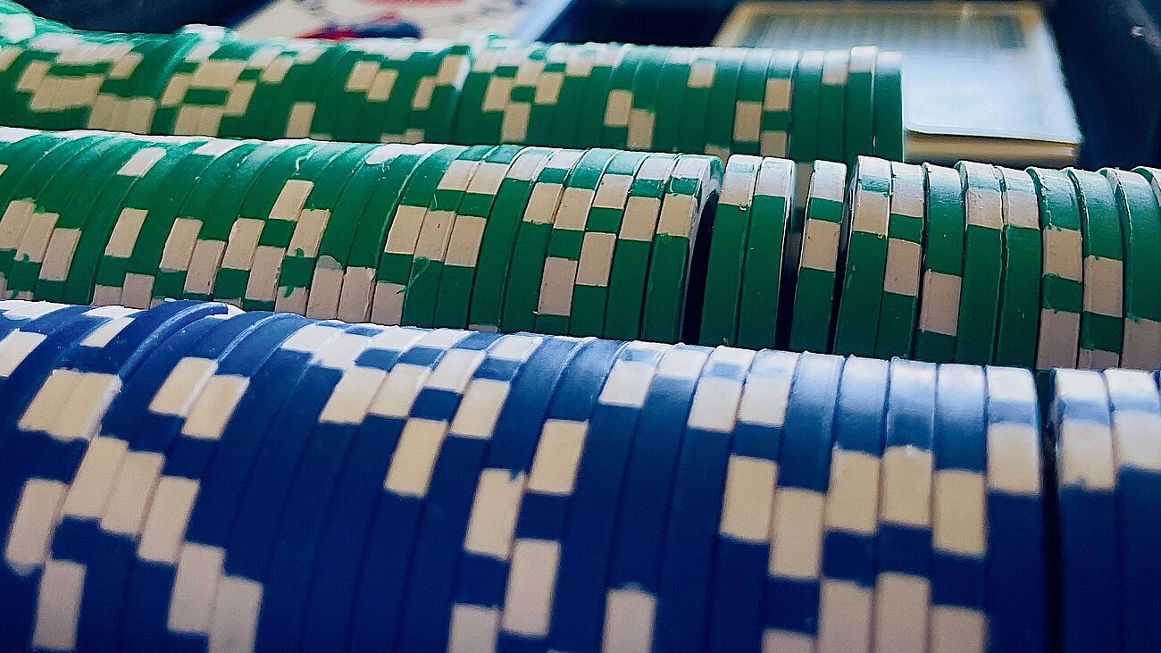 Nahaufnahme von einem Pokerkoffer