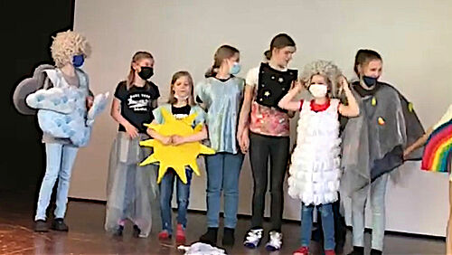 Die Klasse 6E hat viel Spaß im Kindermuseum Zinnober.