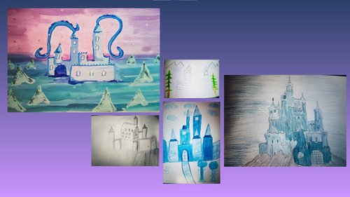 Das Schloss aus Eis und Schnee