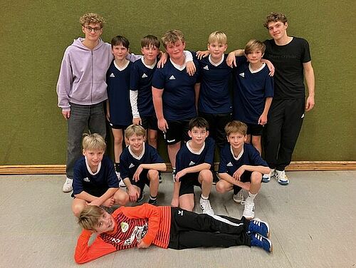 Handball-Jungenmannschaft des Gymnasiums Großburgwedel.